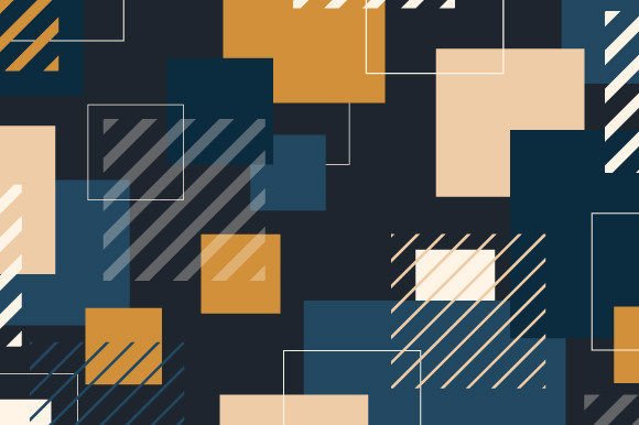 Abstract Geometric Template Design: A Versatile Creative Tool