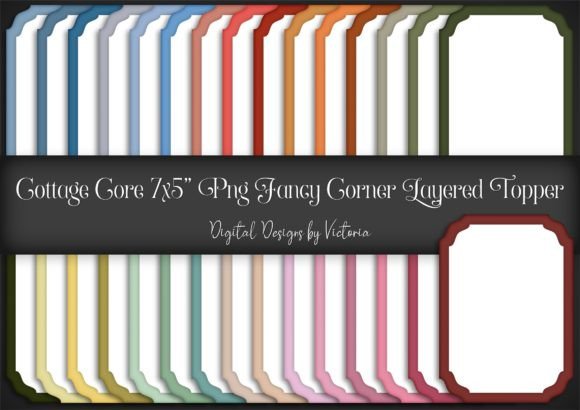 Cottage Core Fancy Layered Topper 7x5 in: A Versatile Addition to Your Crafting Kit