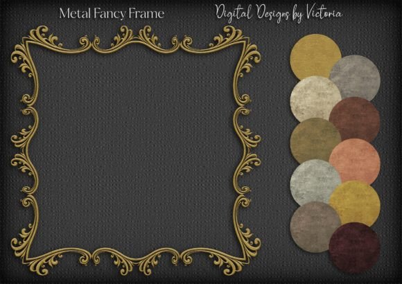 Discover the Versatility of Metal Fancy Frame PNG Elements