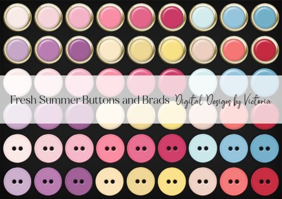 Fresh Summer Buttons and Brads: A Creative Resource for Every Project