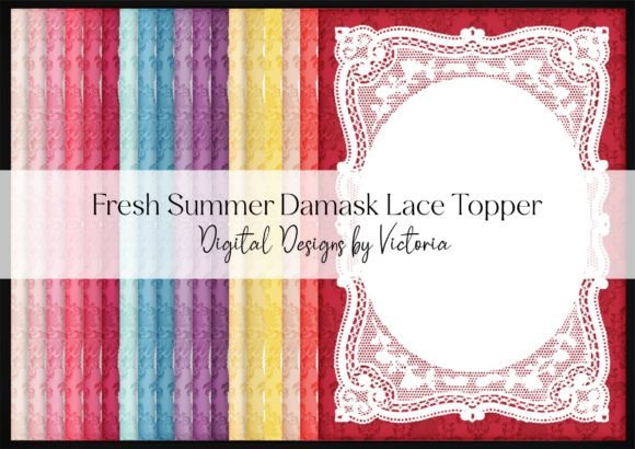 Fresh Summer Damask Lace Topper: A Versatile Addition to Your Creative Projects