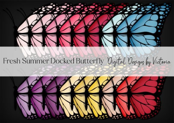 Fresh Summer Docked Butterfly: A Versatile Design Resource for Creative Projects