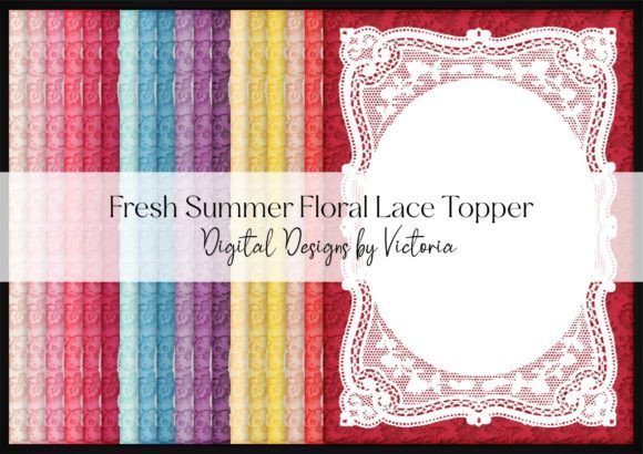 Fresh Summer Floral Lace Topper: A Versatile Addition for Creative Projects