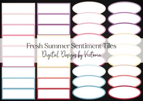 Fresh Summer Sentiment Tiles for Creative Projects