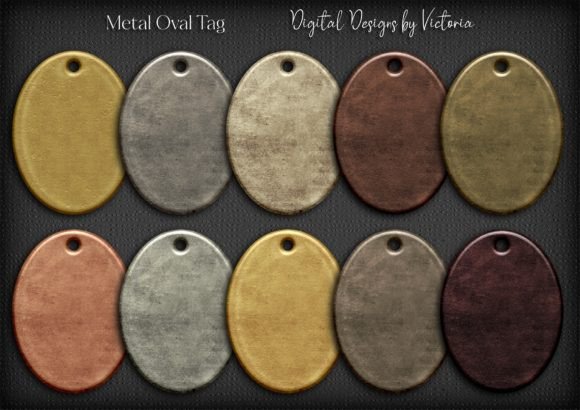 Metal Oval Tag