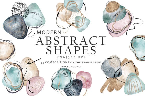 Modern Abstract Shapes: A Creative Tool for Design Enthusiasts