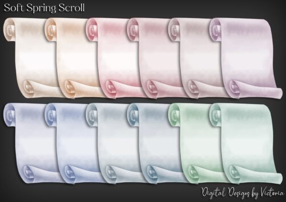 Soft Spring Scroll: A Versatile Resource for Creative Projects