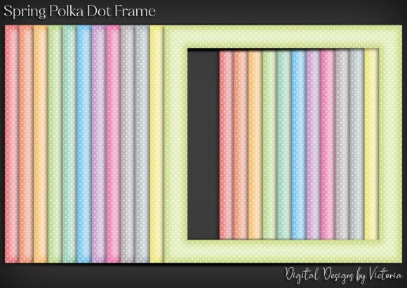 Spring Polka Dot Frame: A Versatile Tool for Creative Projects