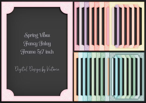 Spring Vibes Fancy Inlay Frame 5x7 Inch
