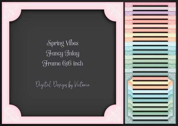 Spring Vibes Fancy Inlay Frame 6x6 Inch: A Versatile Tool for Creative Expression