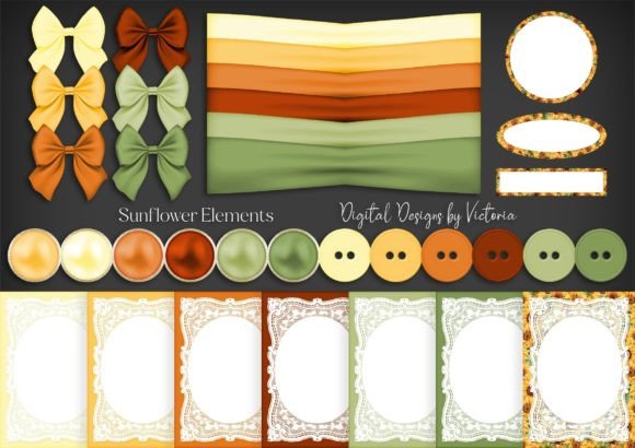 Sunflower Elements: A Creative Resource for Crafting Enthusiasts
