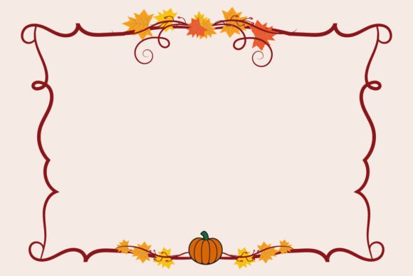 Thanksgiving Card Frame Border Vector: A Creative Tool for Autumn Vibes