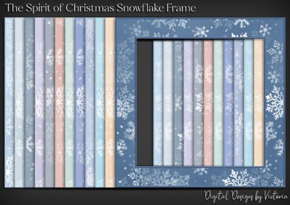 The Spirit of Christmas Snowflake Frame