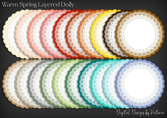 Warm Spring Layered Doily: Elegant Craft Essential
