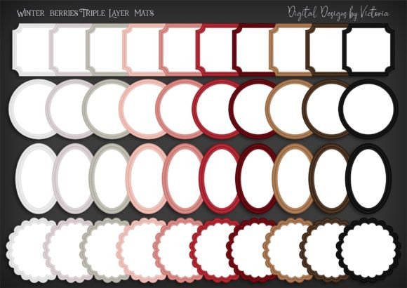 Winter Berries Triple Layer Mats: A Versatile Crafting Resource